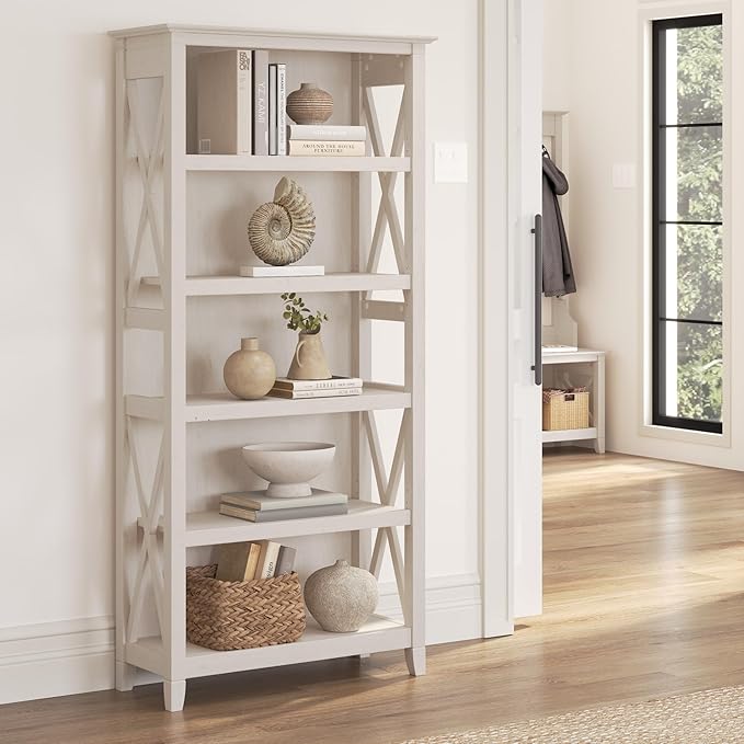Bush Furniture Tall 5 Shelf Bookcase - Image 2