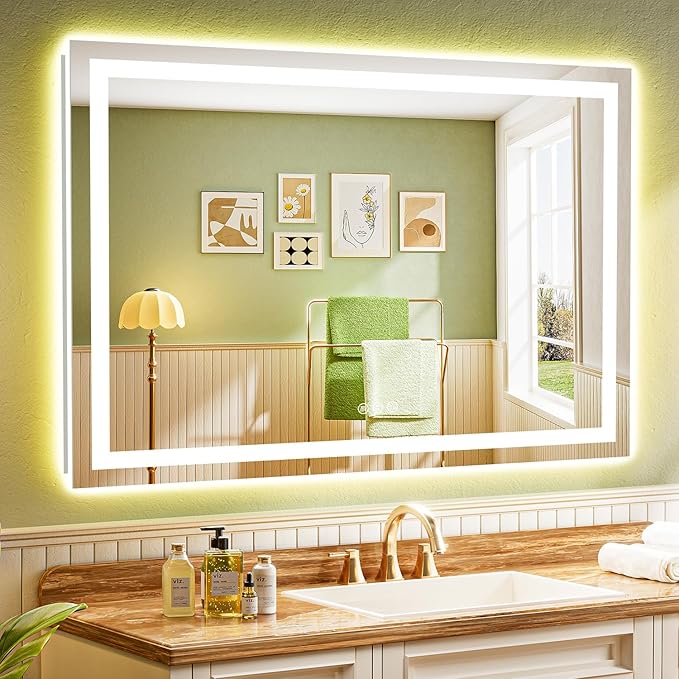 51x40 Inch LED Bathroom Mirror by YEELAIT