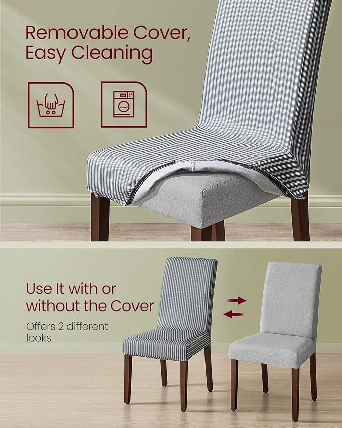 VASAGLE Dining Chairs, Parsons Chairs - Image 3