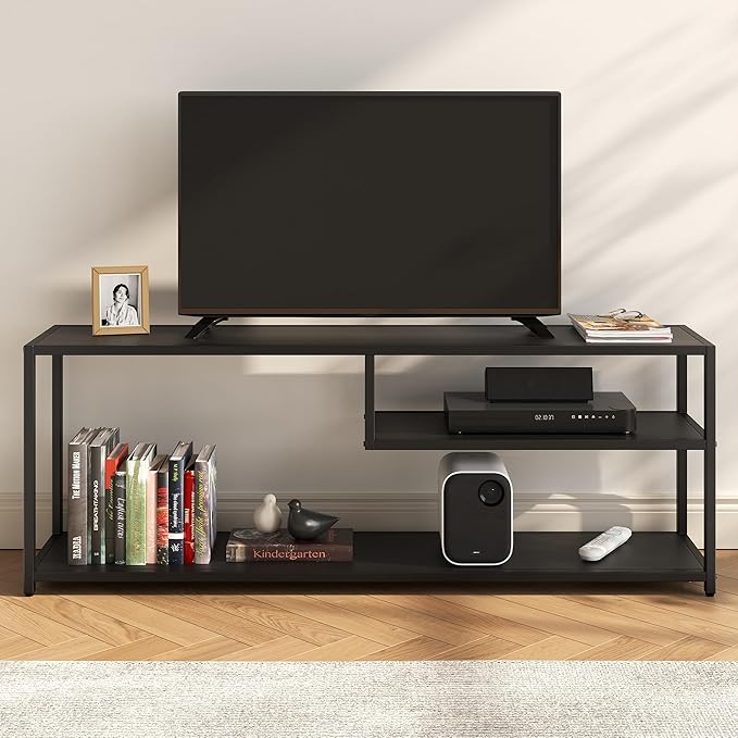 TECHMILLY Modern TV Stand for 55" TV, TV Table - Image 5