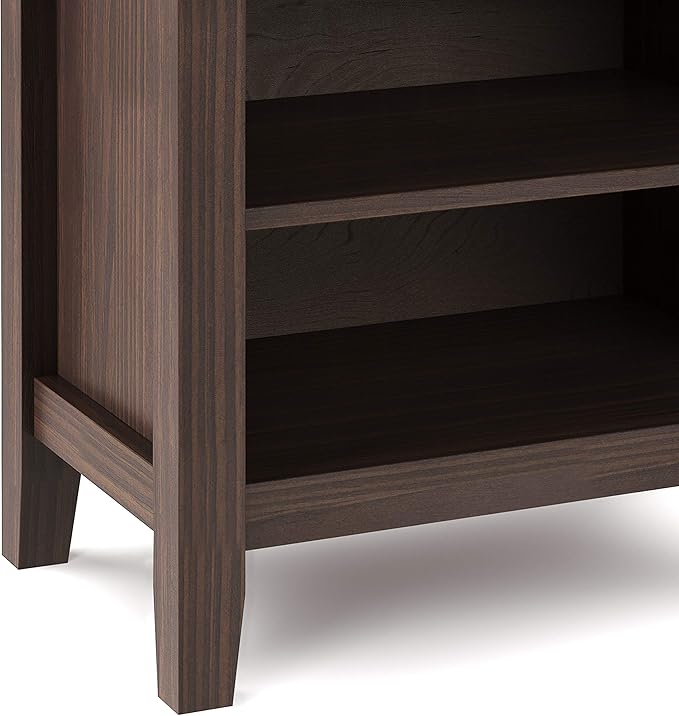 SIMPLIHOME Artisan SOLID WOOD 24 inch Wide Transitional Bedside Nightstand - Image 7