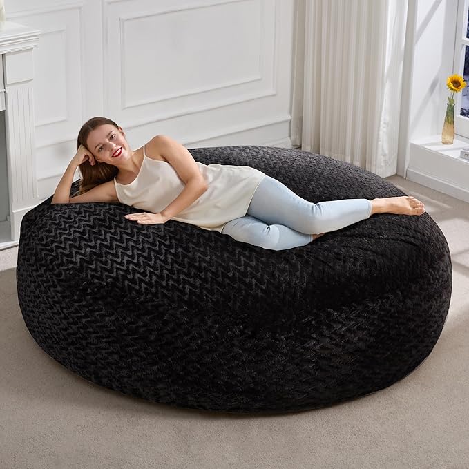 Hobestluk 6ft Bean Bag Chairs for Adults Large Beanbag Chair by YourHomeDeservesMore