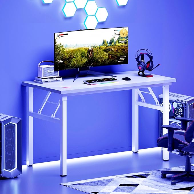 DlandHome Computer Desk Folding Table 39.4 inches Writing Desk - Image 8