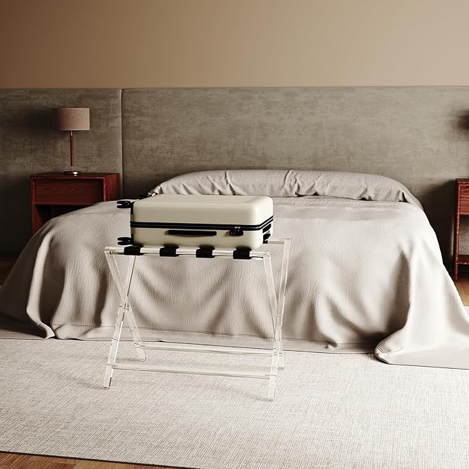 Sumerflos Acrylic Luggage Rack for Guest Room - Image 9