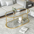 Coffee Table Gold Glass Coffee Table by Wolawu