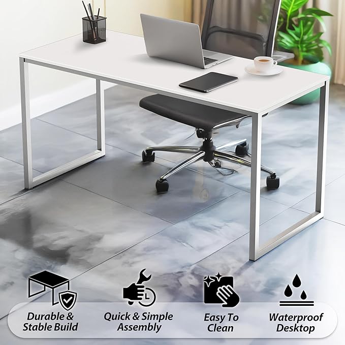 SHW Mission 48-Inch Home Office Computer Desk - Image 4