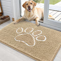 OLANLY Door Mat for Muddy Dog Paws 36x24, Ultra Absorbent Chenille Mud Doormat by OLANLY