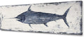 Yihui Arts Nautical Canvas Wall Art Animal Pictures Hand Painted Swordfish by YihuiArts