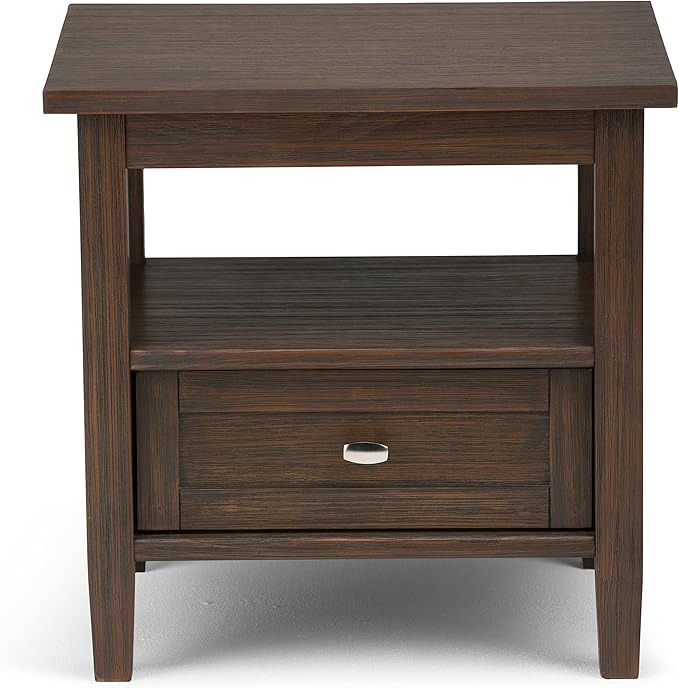 SIMPLIHOME Warm Shaker SOLID WOOD 20 inch Wide Rectangle Transitional End Side - Image 7
