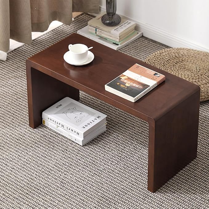 C Shaped End Table, Solid Wood C Side Table - Image 6