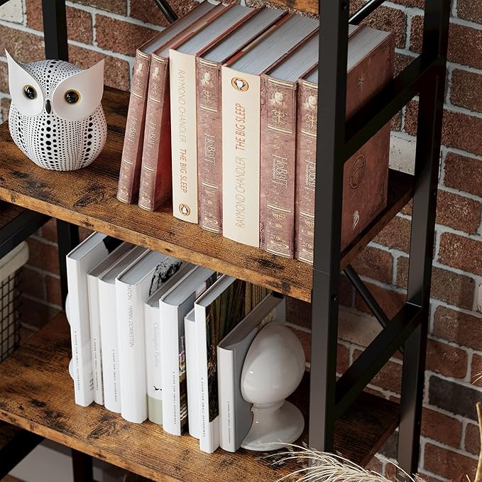 IRONCK Bookcases and Bookshelves Triple Wide 5 Tiers Industrial Bookshelf - Image 5