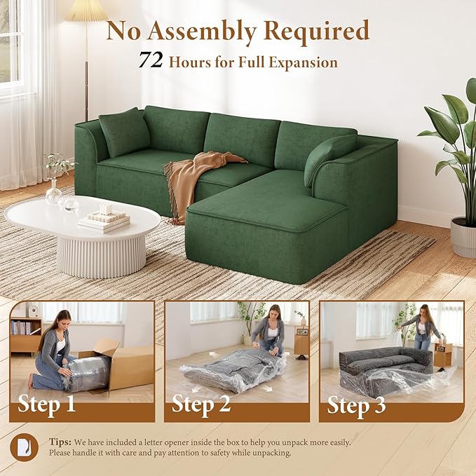 Vesgantti 106" Cloud Sectional Couch - Image 4