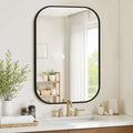 Bathroom Mirrors for Over Sink, 24x36 Black Vanity Mirror for Bathroom Sink by Unknown