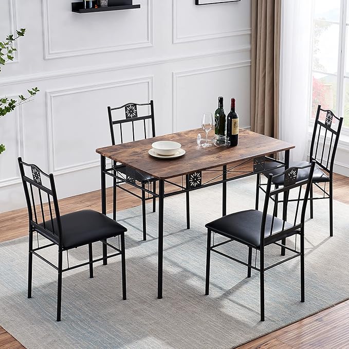 VECELO Kitchen Dining Room Table Sets - Image 4