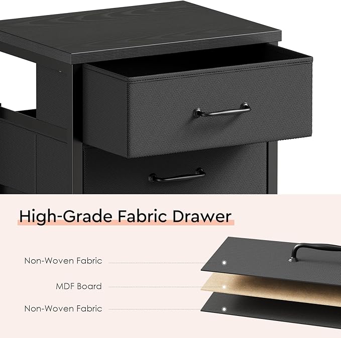 3 Drawer Mobile File Cabinet - Image 6