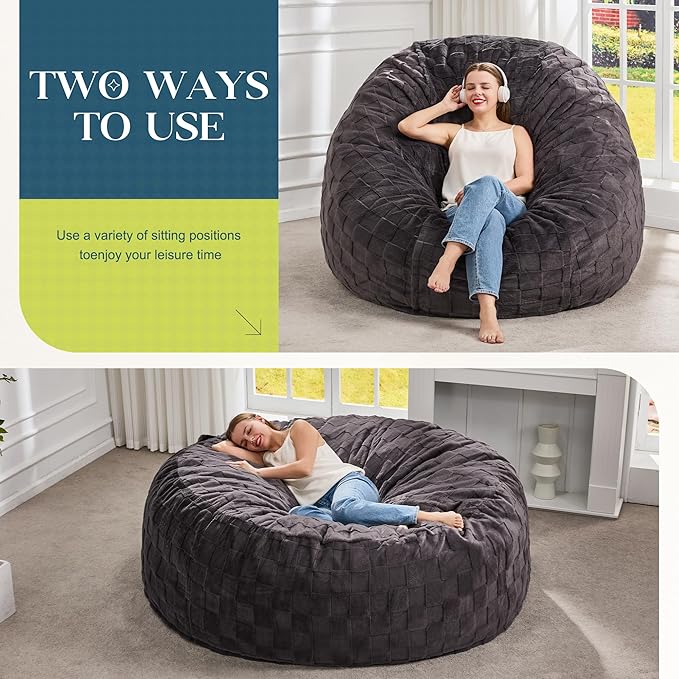 Hobestluk Bean Bag Chairs Beanbag Chair - Image 3