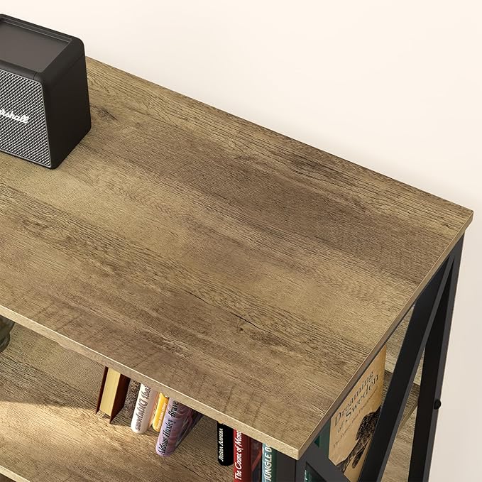 Horizontal Bookshelf Bookcase, 6 Cube Storage Organizer - Image 7