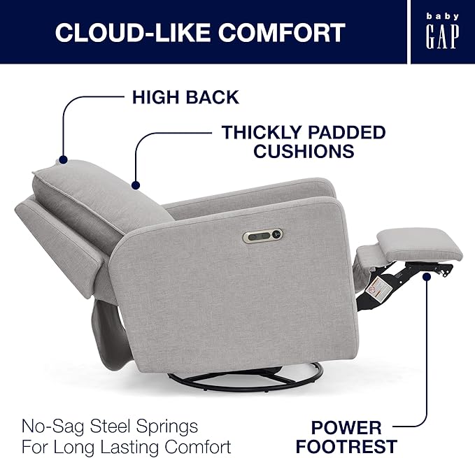 Delta Children babyGap Harlowe Power Recliner - Image 8