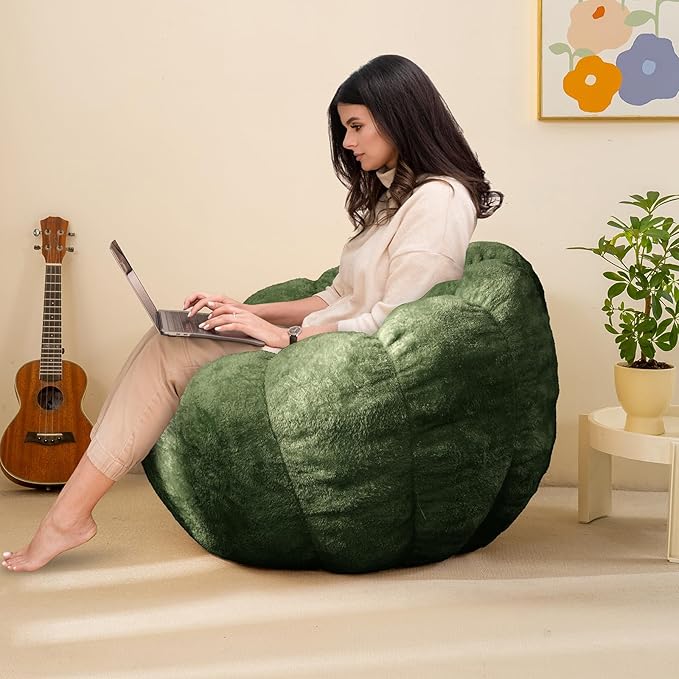 Pumpkin Bean Bag Sofa Chair, Bean Bag Chair - Image 7