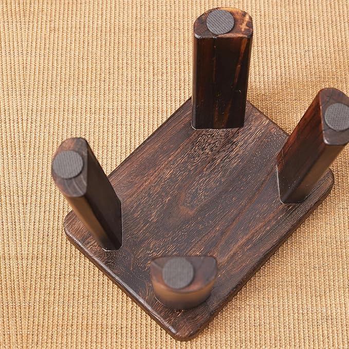 Wooden Step Stool for Adults and Kids, Foot Stool, Kitchen Small Wood Bench - Image 3