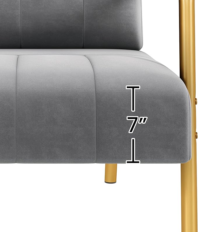 Yaheetech 30" W Modern Sofa Small Sofa Luxurious Velvet Fabric Couch - Image 9