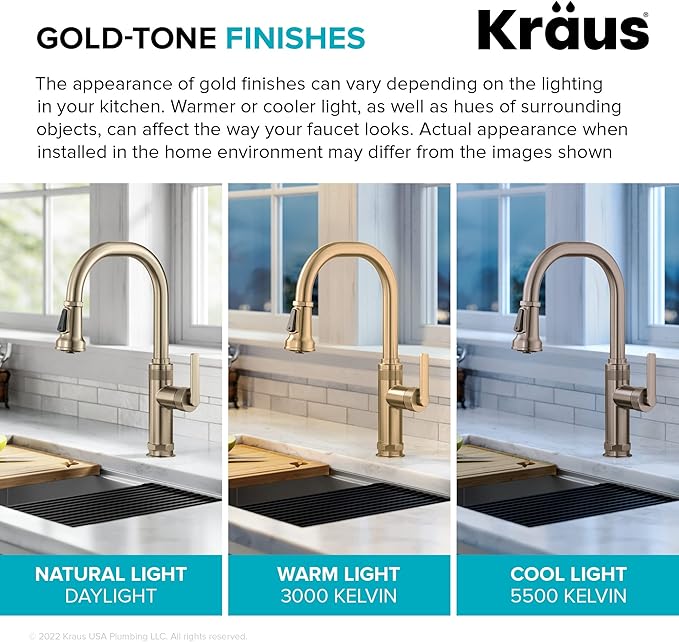 KRAUS Allyn Industrial Pull-Down Single Handle Kitchen Faucet in Spot-Free - Image 5