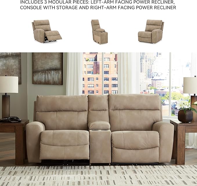Signature Design by Ashley Next-Gen DuraPella Contemporary Faux Leather Modular - Image 5