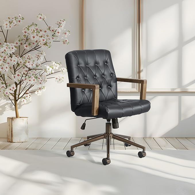 OSP Home Furnishings Waltham Adjustable Height and Tilt, Swivel Home Office - Image 2