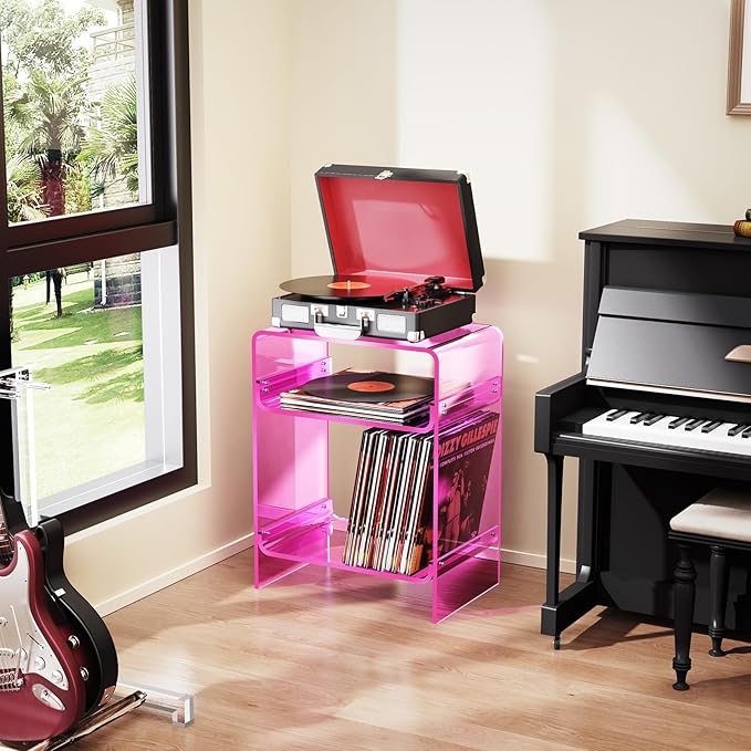 Acrylic Record Player Table - Image 4