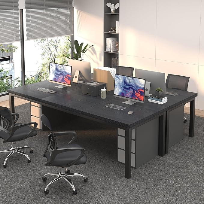 70.8 Inch Large Computer Desk, Long Gaming Table, Modern Two Person Desk Large - Image 6