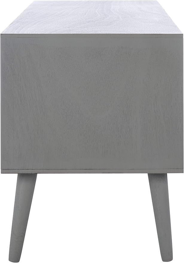 SAFAVIEH Sorrel TV Stand for up to 55" Flatscreen – Distressed Grey, 2 Doors - Image 5