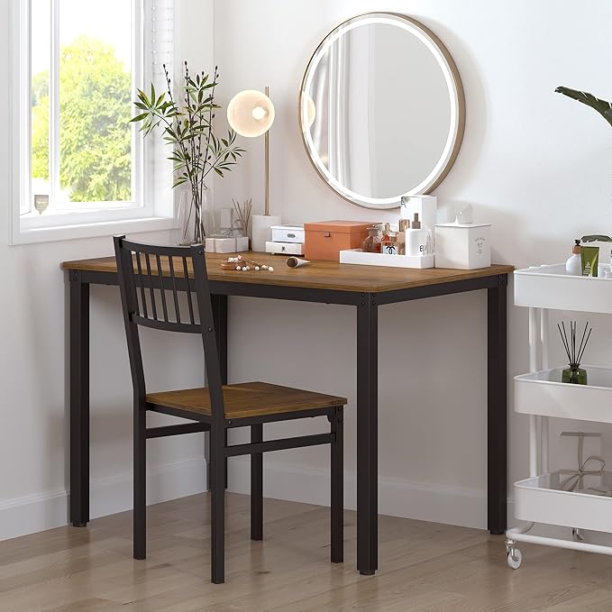 Teraves Dining Table Set for 4/Computer Desk, Kitchen Table - Image 5