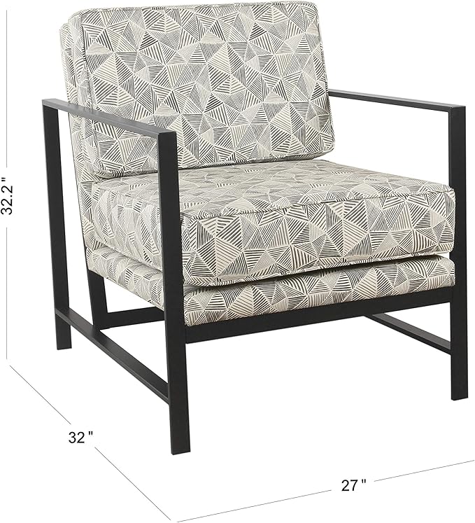 HomePop Modern Metal Frame Accent Chair Home Décor|Accent Chairs - Image 2
