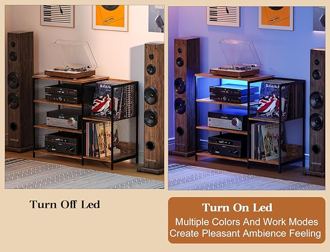 Large Record Player Stand Table - Image 9