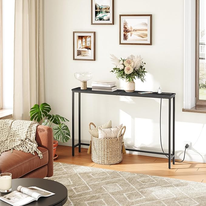 HOOBRO 2 Pack 47.2" Narrow Console Table - Image 6