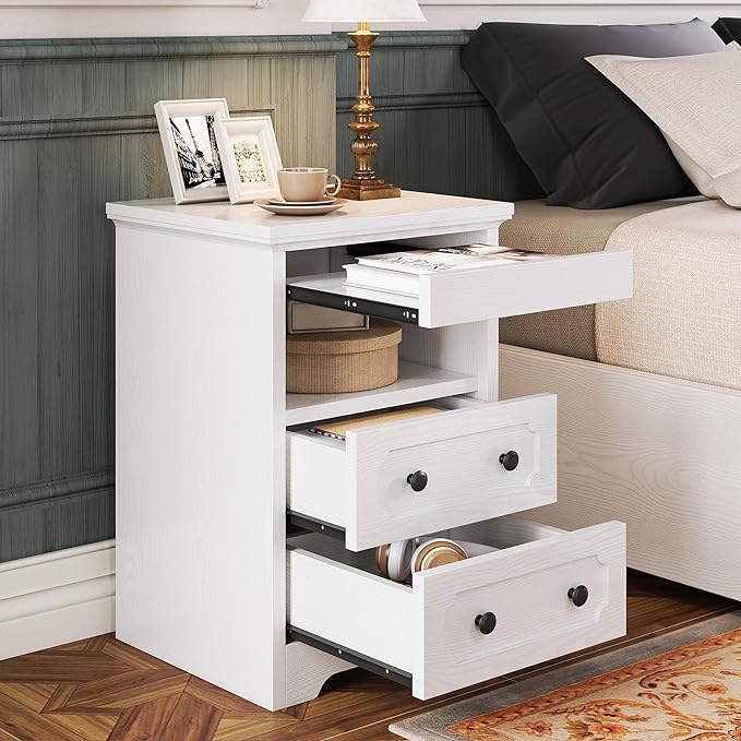 LIKIMIO Night Stand, Modern Bedside Table - Image 8