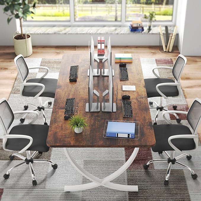 Tribesigns Executive Desk, 63” W x 31.5” D Large Office Desk, Modern Computer - Image 4