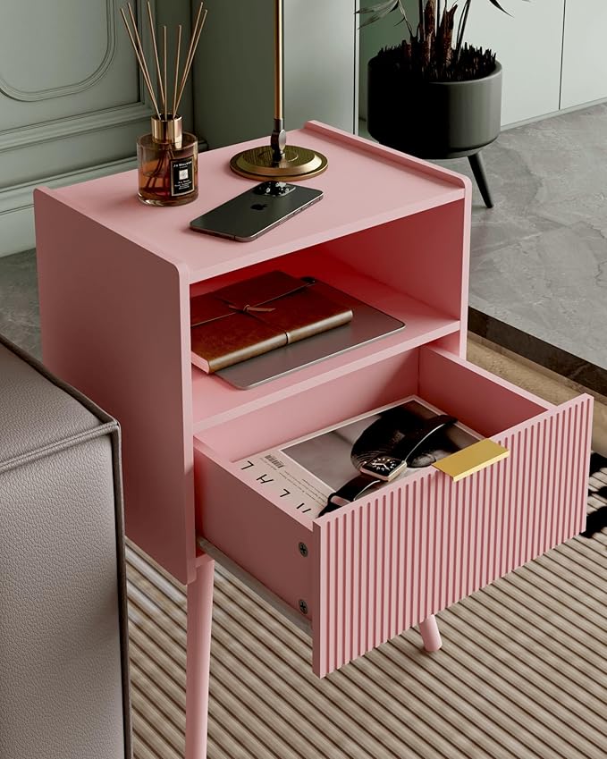 Nightstand, Modern Bedside Table - Image 4