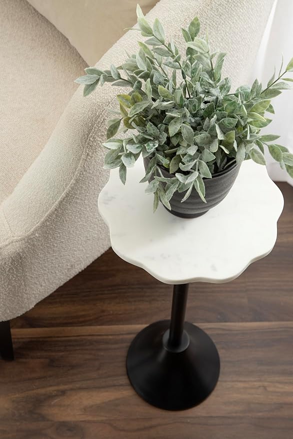 Kate and Laurel Sanzo Modern Pedestal Drink Table, Decorative End Table - Image 5