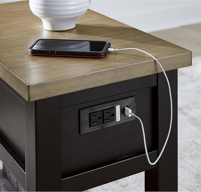 Signature Design by Ashley Drazmine Casual 1 Drawer Chair Side End Table - Image 12