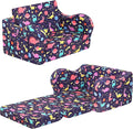 Dinosaur Kids Sofa, 2-in-1 Kids Couch Fold Out, Convertible Sofa to Bed by MOMCAYWEX