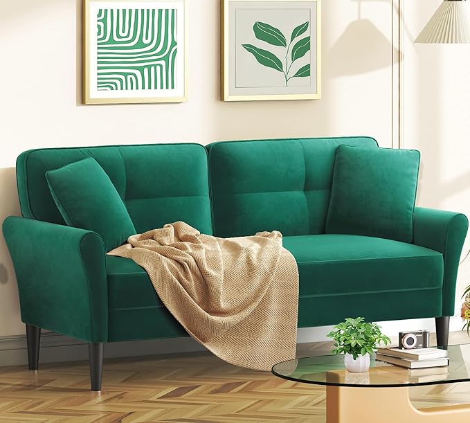 69" Small Sofa, Soft Small Couch by Kidirect