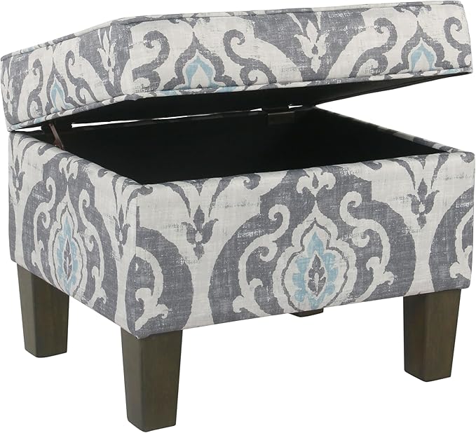 Home Decor | Dinah Collection Modern Storage Ottoman | Ottoman - Image 4