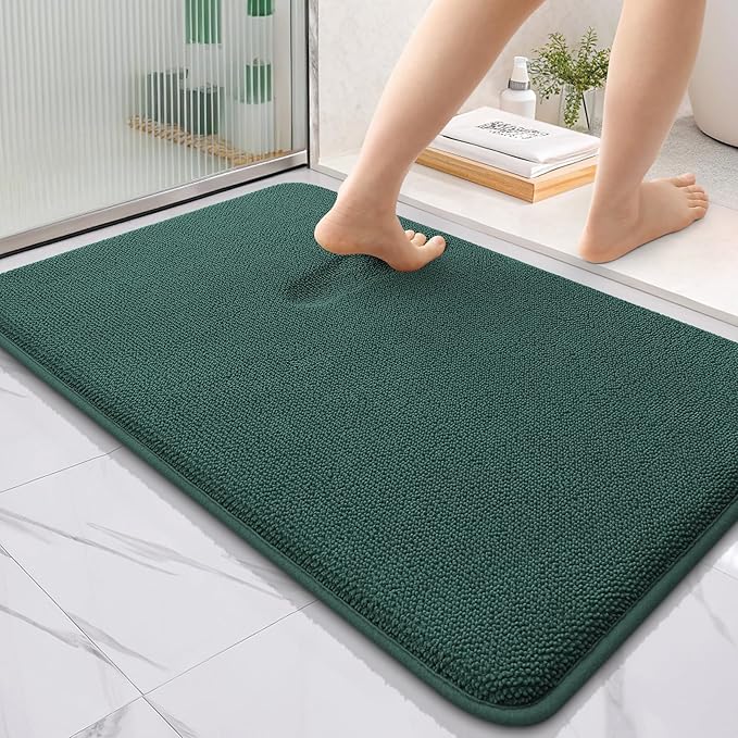 OLANLY Thick Memory Foam Bath Mat Rug 36x24, Extra Soft Absorbent Bathroom Rug by OLANLY