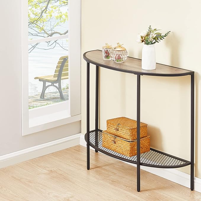 SAYGOER Console Table 2 Tier Narrow Entryway Table - Image 5