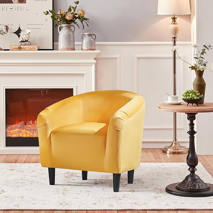 Yaheetech Yellow Chair, Accent Chair - Image 7