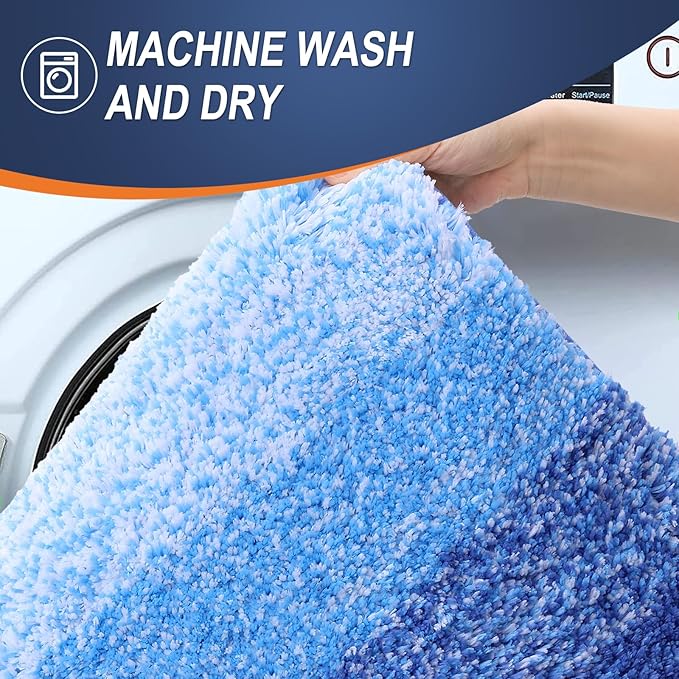 OLANLY Bathroom Rugs Mat 24x16, Extra Soft Absorbent Microfiber Bath Rugs - Image 6