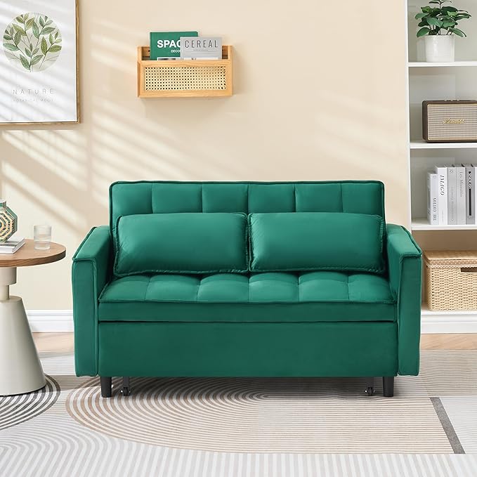 Ball & Cast Convertible Sofa Bed, Pull Out Loveseat Sleeper Sofa, Convertible - Image 4