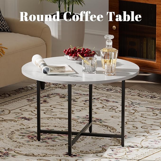 Round Coffee Table, Small Coffee Tables - Image 7