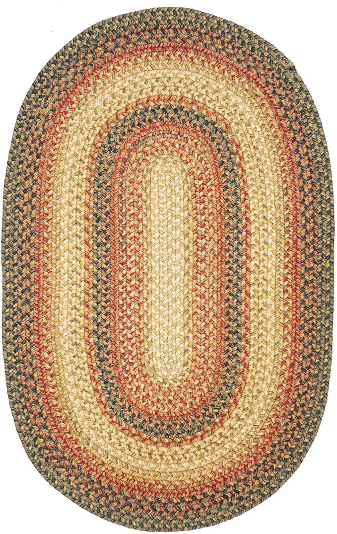 Russet Multicolor Jute Braided Oval Rug, 20x30 - Image 8
